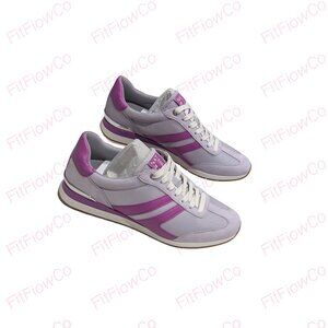 Naturalizer Women’s Lorena Lilac Violet Leather Canvas Sneakers US 8.5 UK 6